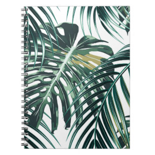 Cuaderno Hojas tropicales de palma, hojas de selva sin cost