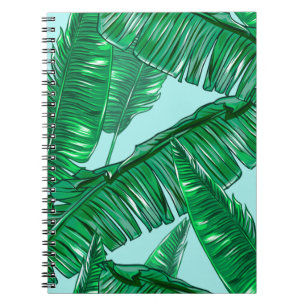 Cuaderno Hojas tropicales de palmera sin costura de patata 