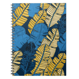 Cuaderno Hojas tropicales dibujadas a mano: sin costura