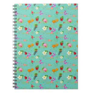 Cuaderno Hojas tropicales en turquesa
