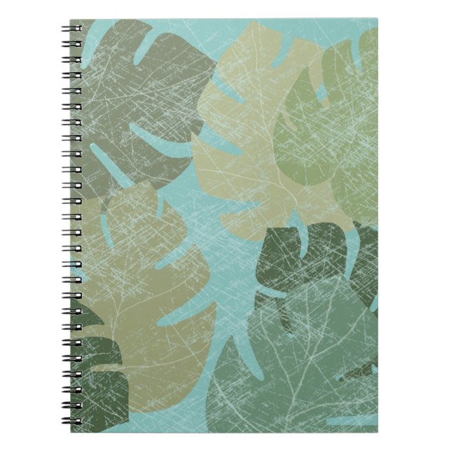Cuaderno Hojas Tropicales Faded (Frente)