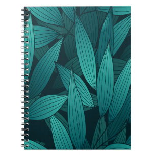 Cuaderno Hojas tropicales gradiente