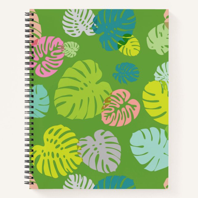 Cuaderno Hojas Tropicales Multicolor 8 (Anverso)