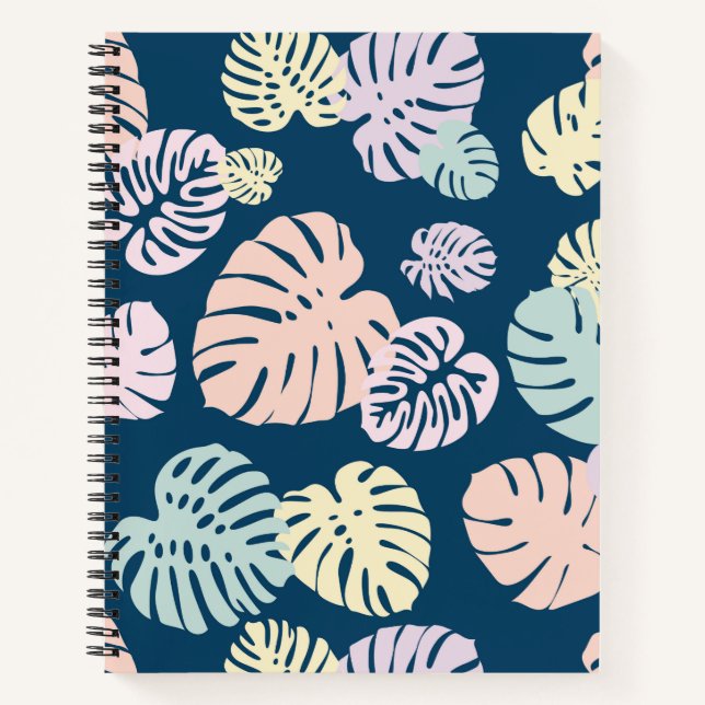 Cuaderno Hojas tropicales multicolores 4 (Anverso)