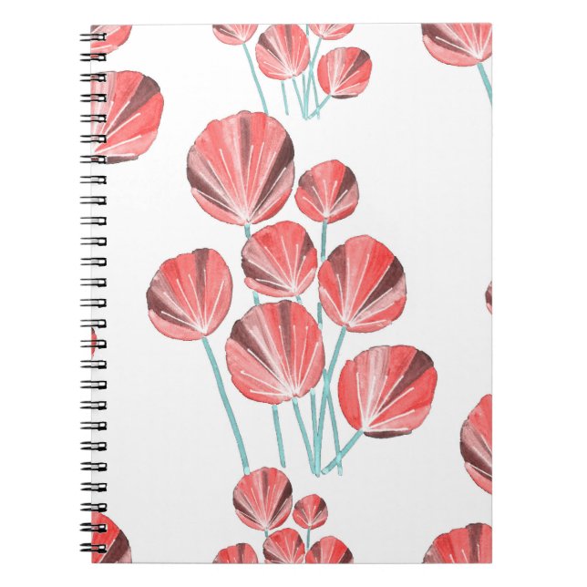 Cuaderno Hojas tropicales: Patrón creativo dibujado a mano (Frente)