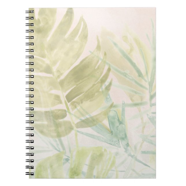 Cuaderno Hojas tropicales silenciadas (Frente)