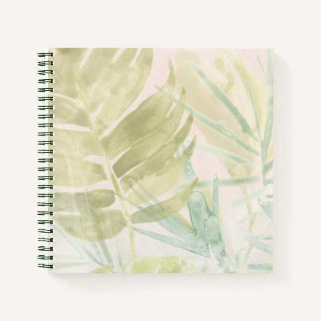 Cuaderno Hojas tropicales silenciadas (Anverso)
