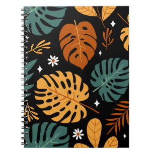Cuaderno Hojas tropicales: sin costura.