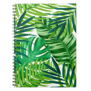 Cuaderno Hojas tropicales verdes