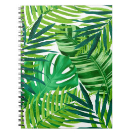 Cuaderno Hojas tropicales verdes