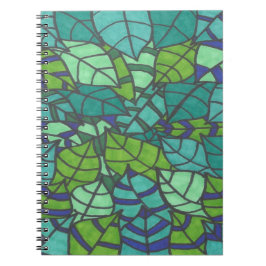 Cuaderno Hojas tropicales verdes