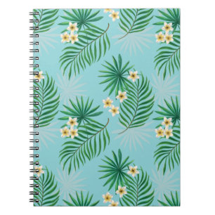 Cuaderno Hojas tropicales y flores