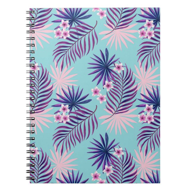 Cuaderno Hojas tropicales y flores 2 (Frente)