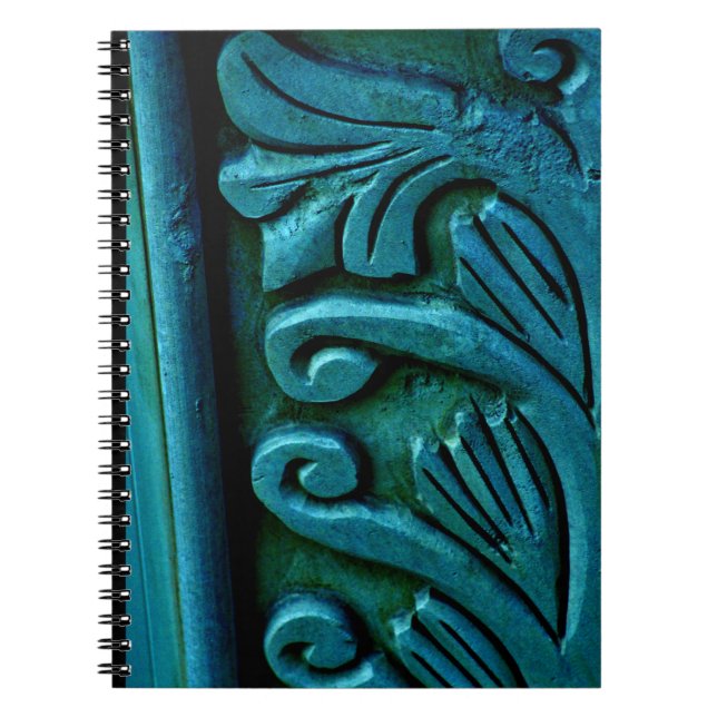 Cuaderno Hojas verde azuladas (Frente)