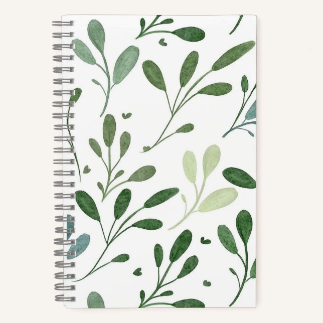 Cuaderno Hojas verdes (Anverso)