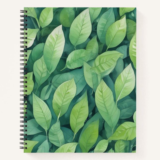 Cuaderno Hojas Verdes (Anverso)