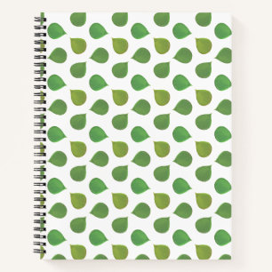 Cuaderno Hojas verdes de árbol de jade