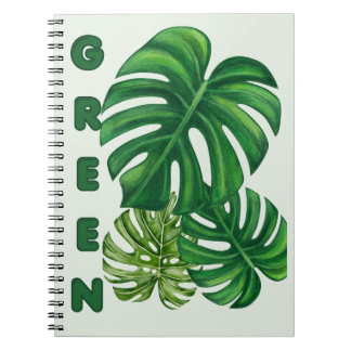 Cuaderno Hojas verdes de Monstera