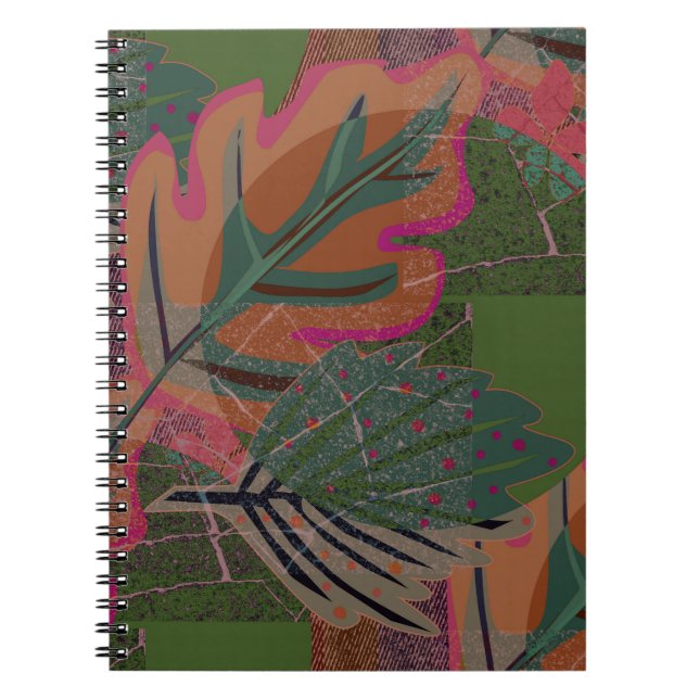 Cuaderno Hojas y formas geométricas. (Frente)