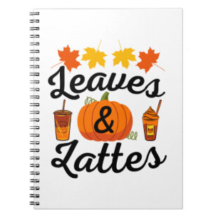 Cuaderno Hojas y Latte Otoño Invernal