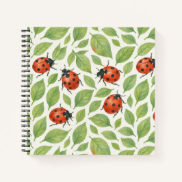 Cuaderno Hojas y Mariquitas