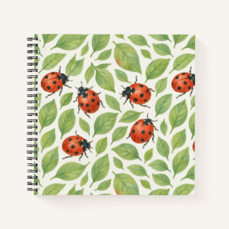 Cuaderno Hojas y Mariquitas