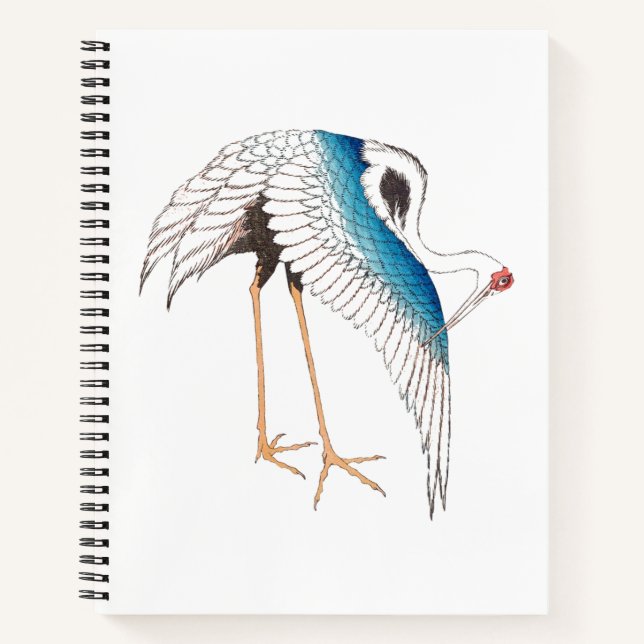 Cuaderno Hokusai's crane (Anverso)