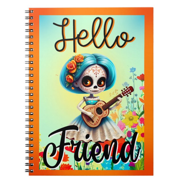 Cuaderno Hola amigo Sugar Skull (Frente)