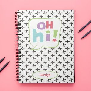 Cuaderno ¡Hola! Burbuja del discurso colorido