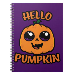 Cuaderno Hola Calabaza Cute Halloween Jack-O-Lantern