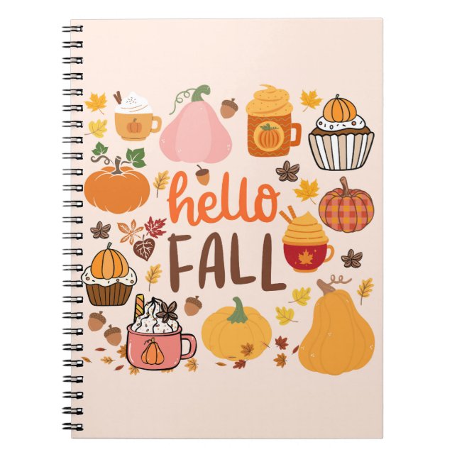 Cuaderno Hola Calabazas de Otoño (Frente)
