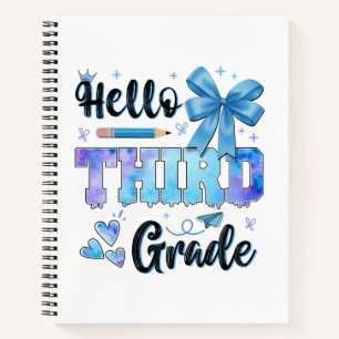 Cuaderno Hola Coqueta de Tercer Grado Primer Día de Escuela