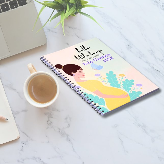 Cuaderno Hola Diario de Embarazo de Bebé (Little Bump Pregnancy Journal)