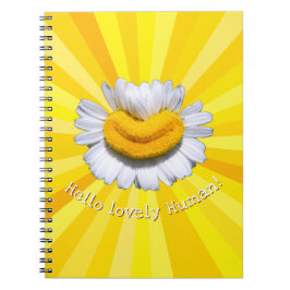 Cuaderno "Hola encantador Humano" Sonrisa de Manzanilla Luz