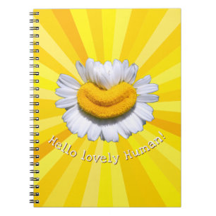Cuaderno "Hola encantador Humano" Sonrisa de Manzanilla Luz