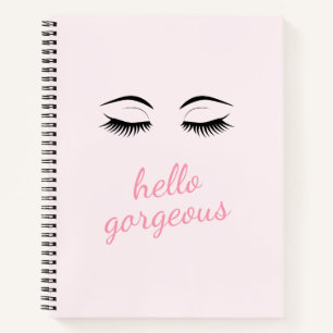 Cuaderno Hola espléndida con Bonito Eyelashes Glam Gift