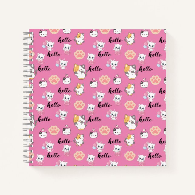 Cuaderno hola gatito (Anverso)