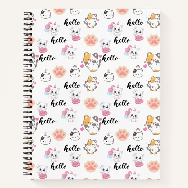 Cuaderno hola gatito (Anverso)