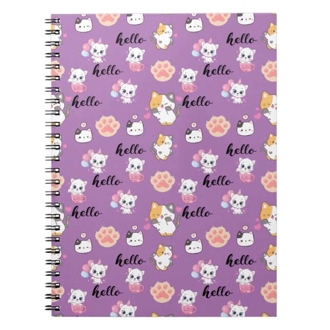 Cuaderno hola gatito (Frente)