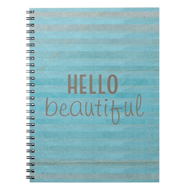 Cuaderno Hola Hermosa Moda Y Diseño De Boho De Moda (Frente)