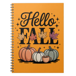 Cuaderno Hola Otoño Calabaza Otoño