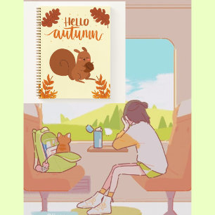 Cuaderno Hola otoño lindo 🤎 🍂 🍁 🥨