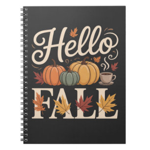 Cuaderno Hola Otoño Vintage Estilo Otoñal