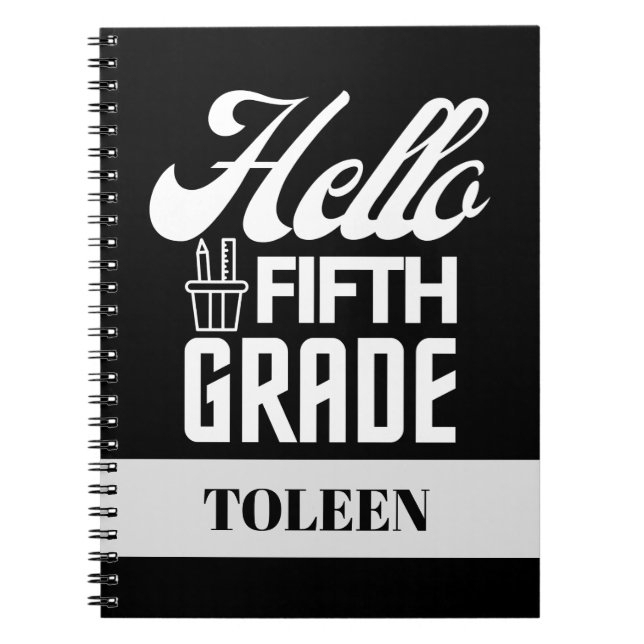 Cuaderno Hola personalizada Quinto grado (Frente)