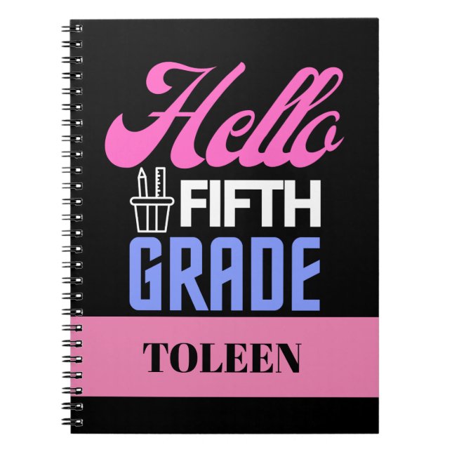 Cuaderno Hola personalizada Quinto grado (Frente)