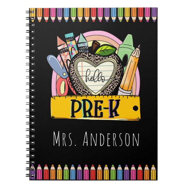Cuaderno Hola Pre-k, Prek Nombre del profesor (Frente)