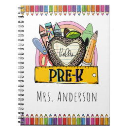 Cuaderno Hola Pre-k, Prek Nombre del profesor