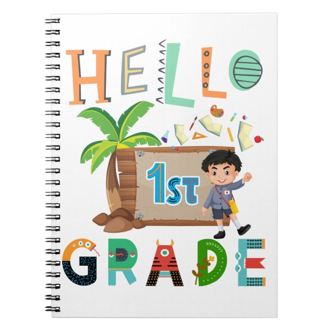 Cuaderno Hola, Primer Grado Del Equipo Escolar (Frente)