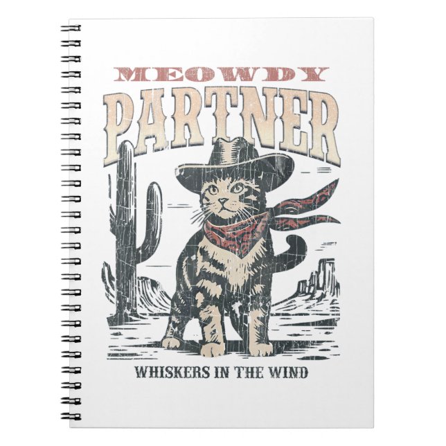 Cuaderno Hola Socio Vaquero Gato  (Frente)