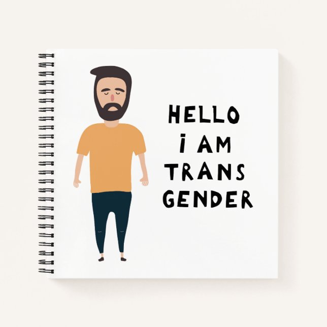 Cuaderno Hola Soy Transgénero (Anverso)